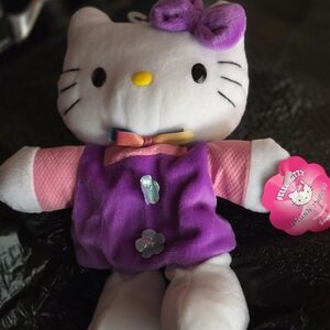 Hello Kitty Plush Toy - Purple and Pink